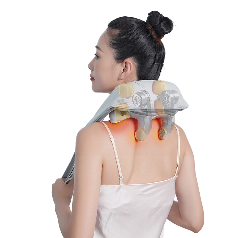 Electric 6D Kneading Pillow Shiatsu Back Neck Shoulder Massager with Heat